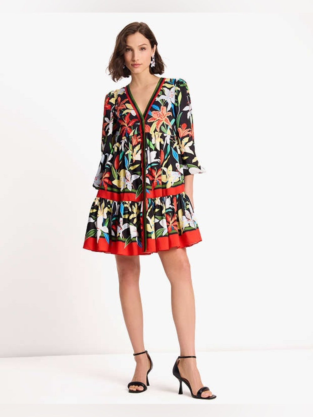 Kate Spade New York Summer Lilies Twill Dress Size Medium